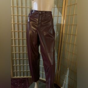 NWT  JOIE - Purple faux leather pants. Sz 8